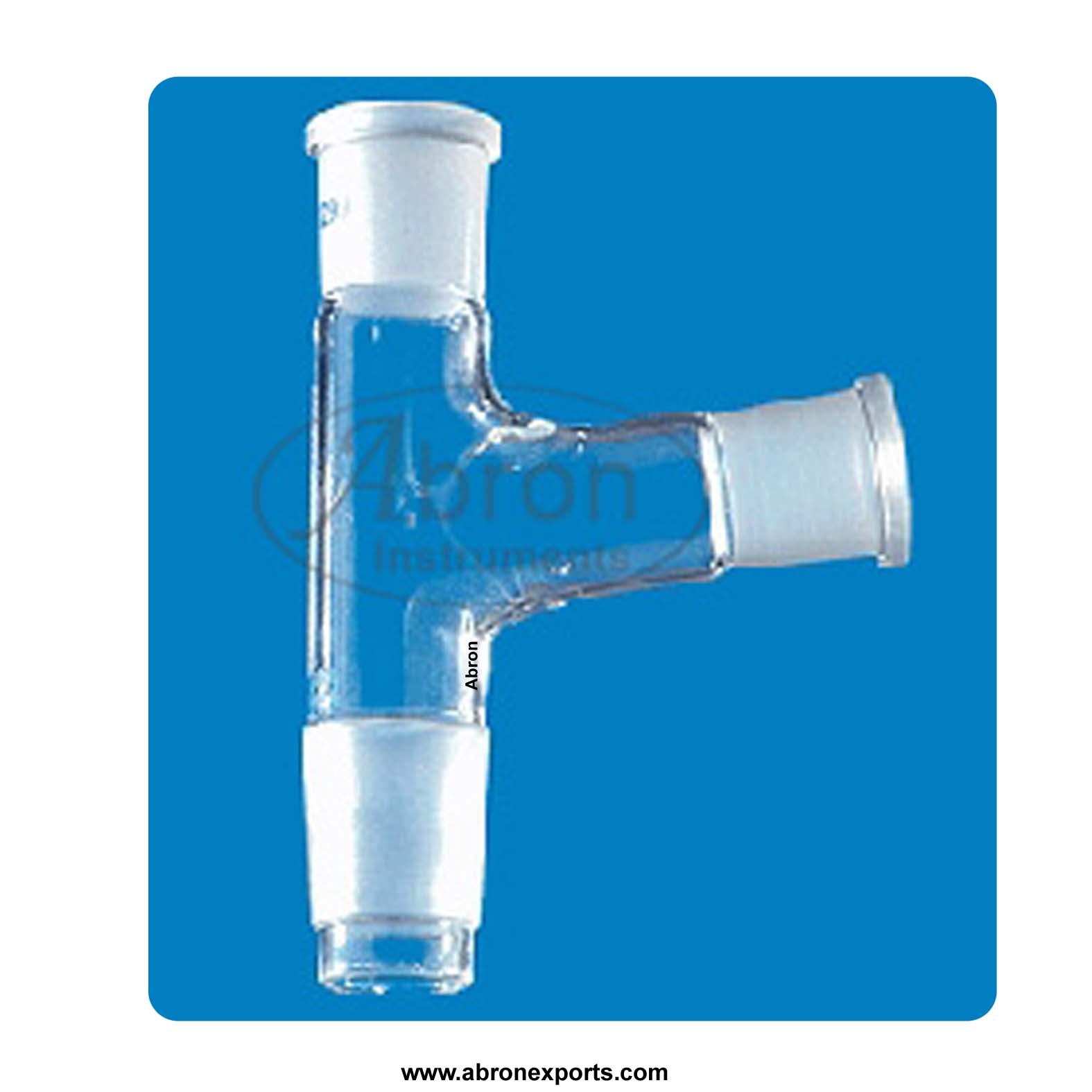 Receiver Adapters Bend With Vacuum Connection Borosilicate Glass Abrosil Abron AC-2017